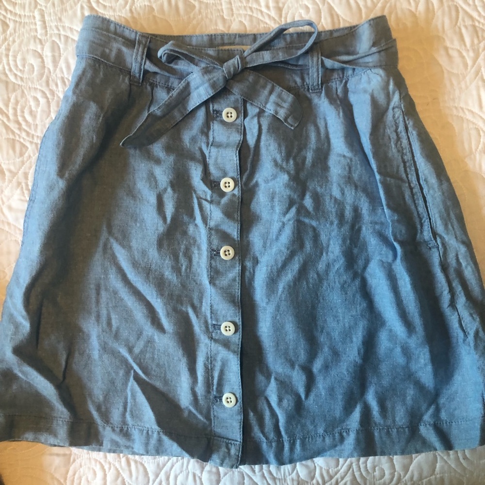 MADEWELL BUTTON FRONT SKIRT VGUC